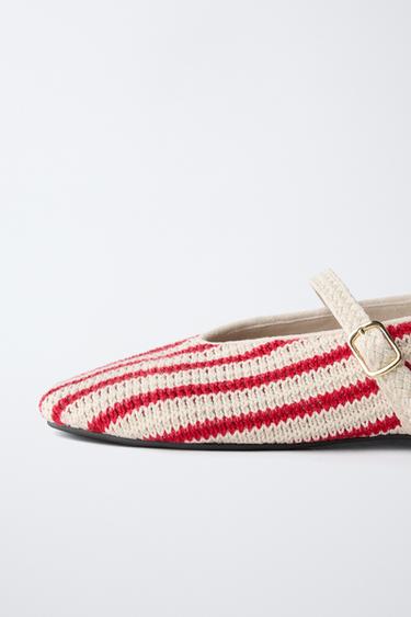 BALLERINES EN CROCHET - Rouge de Zara - Image 5
