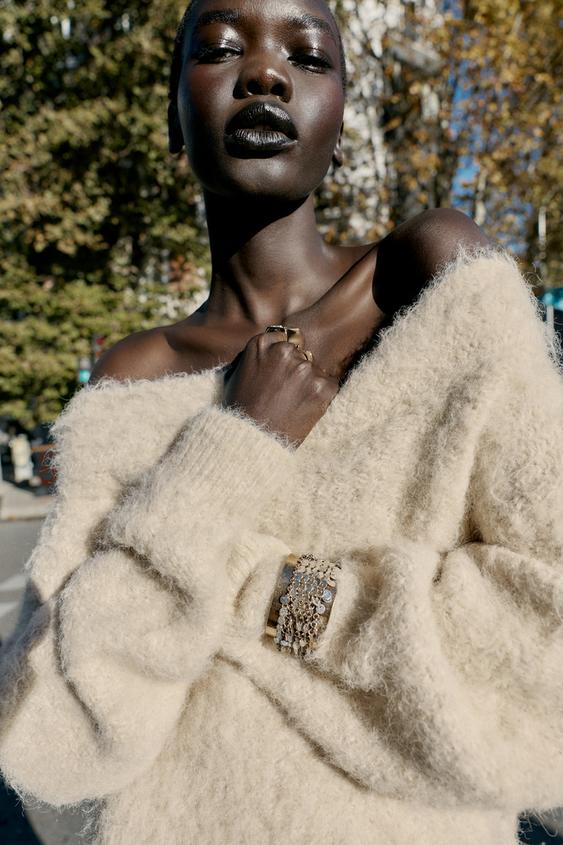 COMBINATION SEQUIN RIGID BRACELET