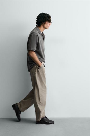 BALLOON FIT WASHED TROUSERS - Light sand by Zara - Image 5
