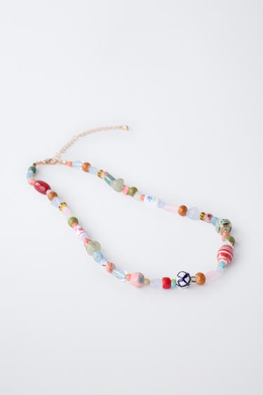 SHAPED BEAD NECKLACE - Multicoloured by Zara - Image 3