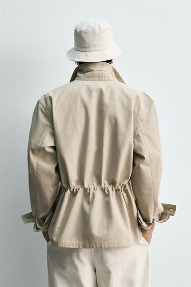 REGULAR FIT OVERSHIRT WITH POCKETS - Sand by Zara - Image 2