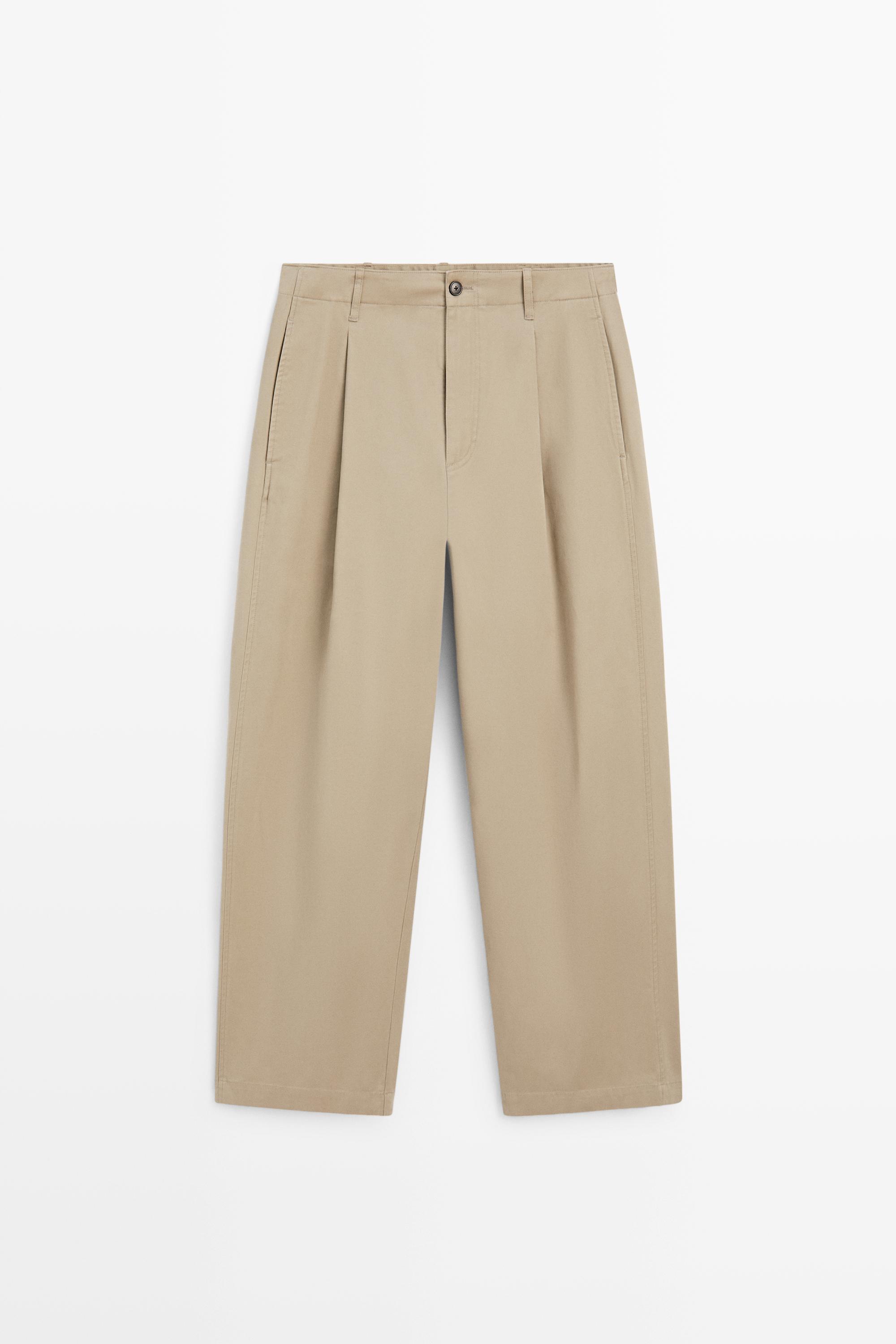 Pantalon barrel fit détail pinces