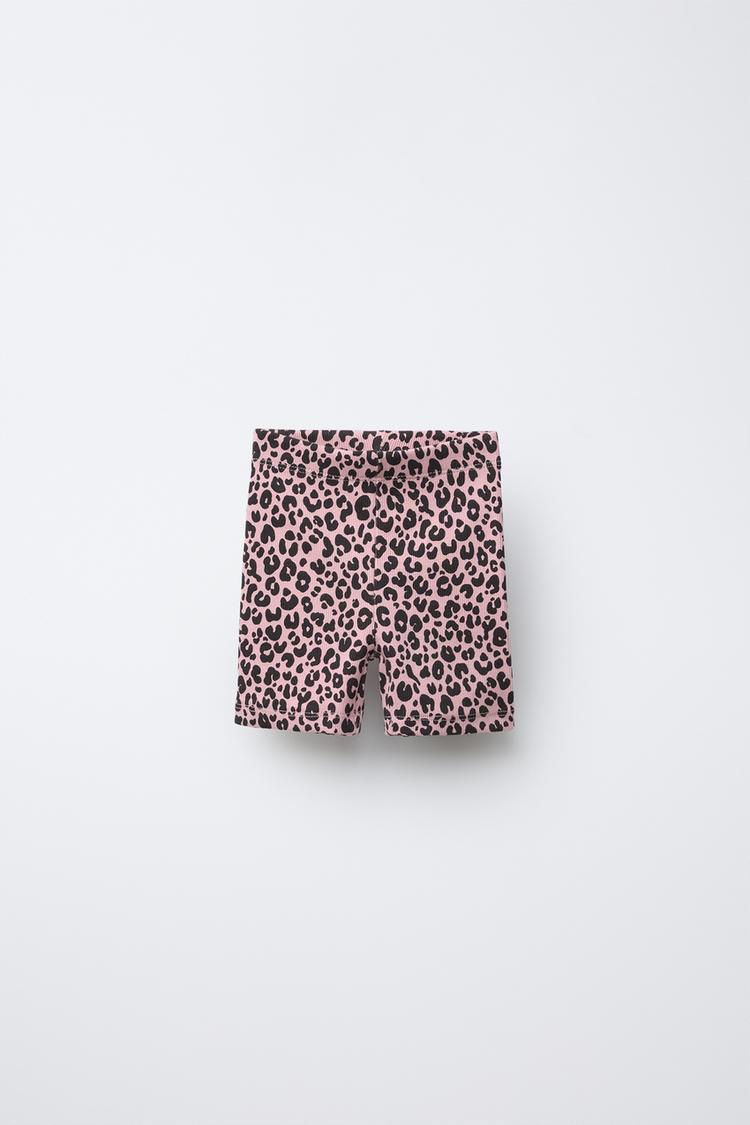 LEGGING CÔTELÉ CYCLISTE Rose craie ZARA France