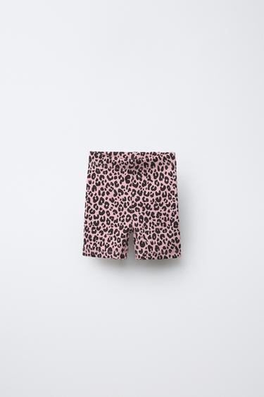 LEGGING CÔTELÉ CYCLISTE - Rose craie de Zara