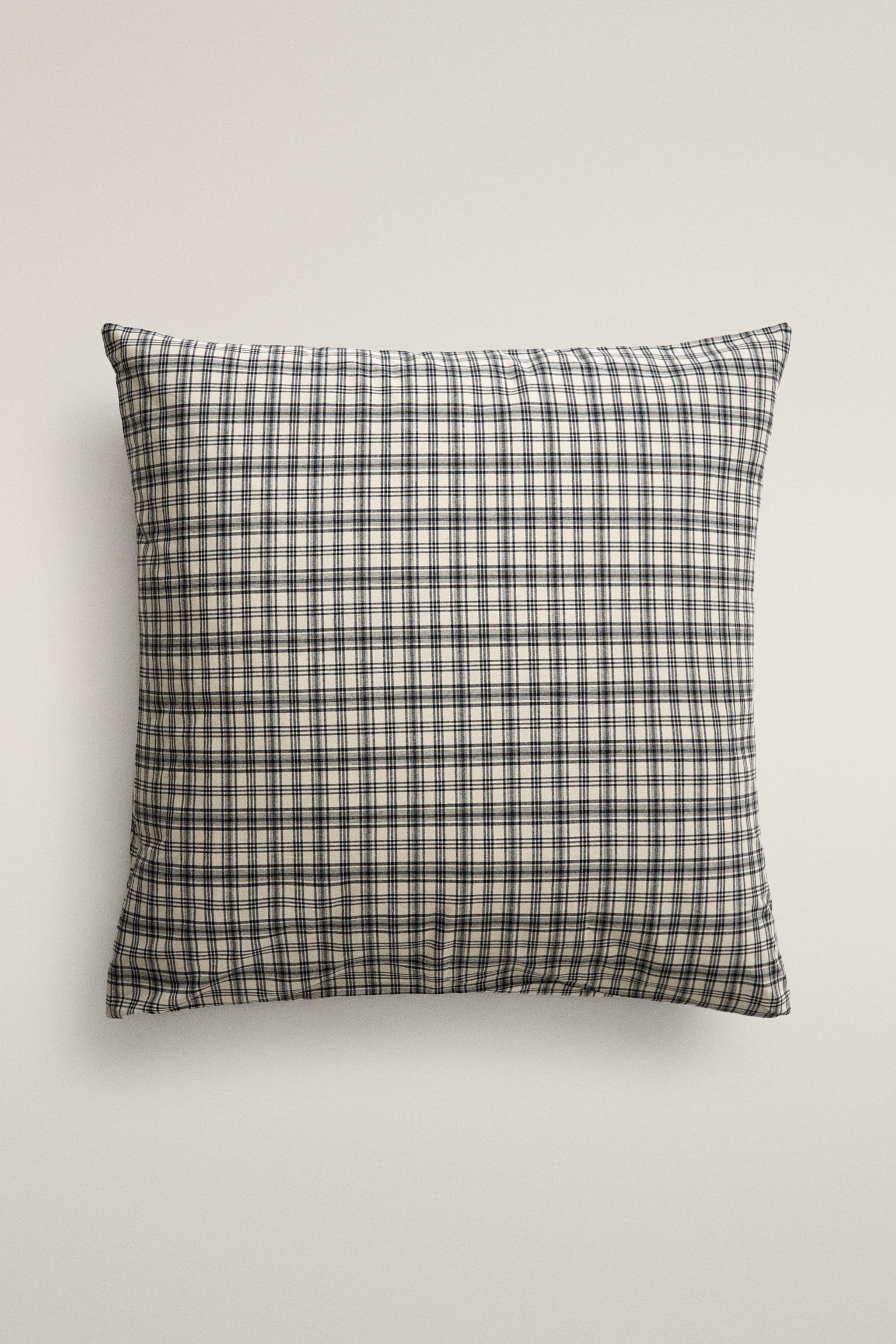 CHECK FLANNEL PILLOWCASE (130 G/M²)