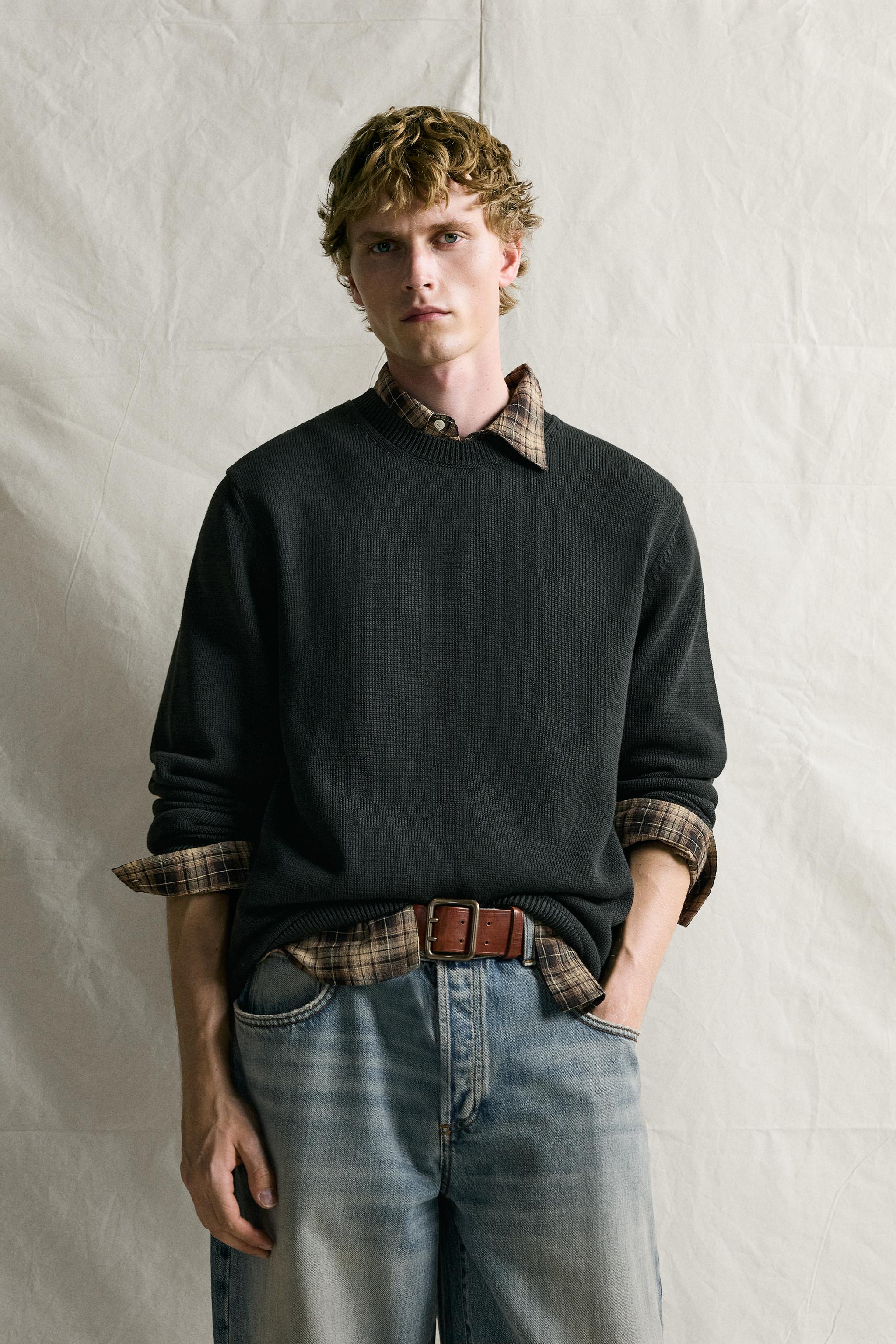 100% COTTON REGULAR FIT SWEATER