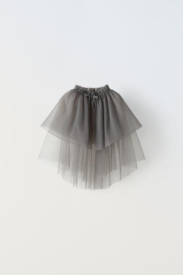 НАКИДКА ИЗ ПОЛУПРОЗРАЧНОЙ ТКАНИ — СЕРЫЙ от Zara — изображение 0