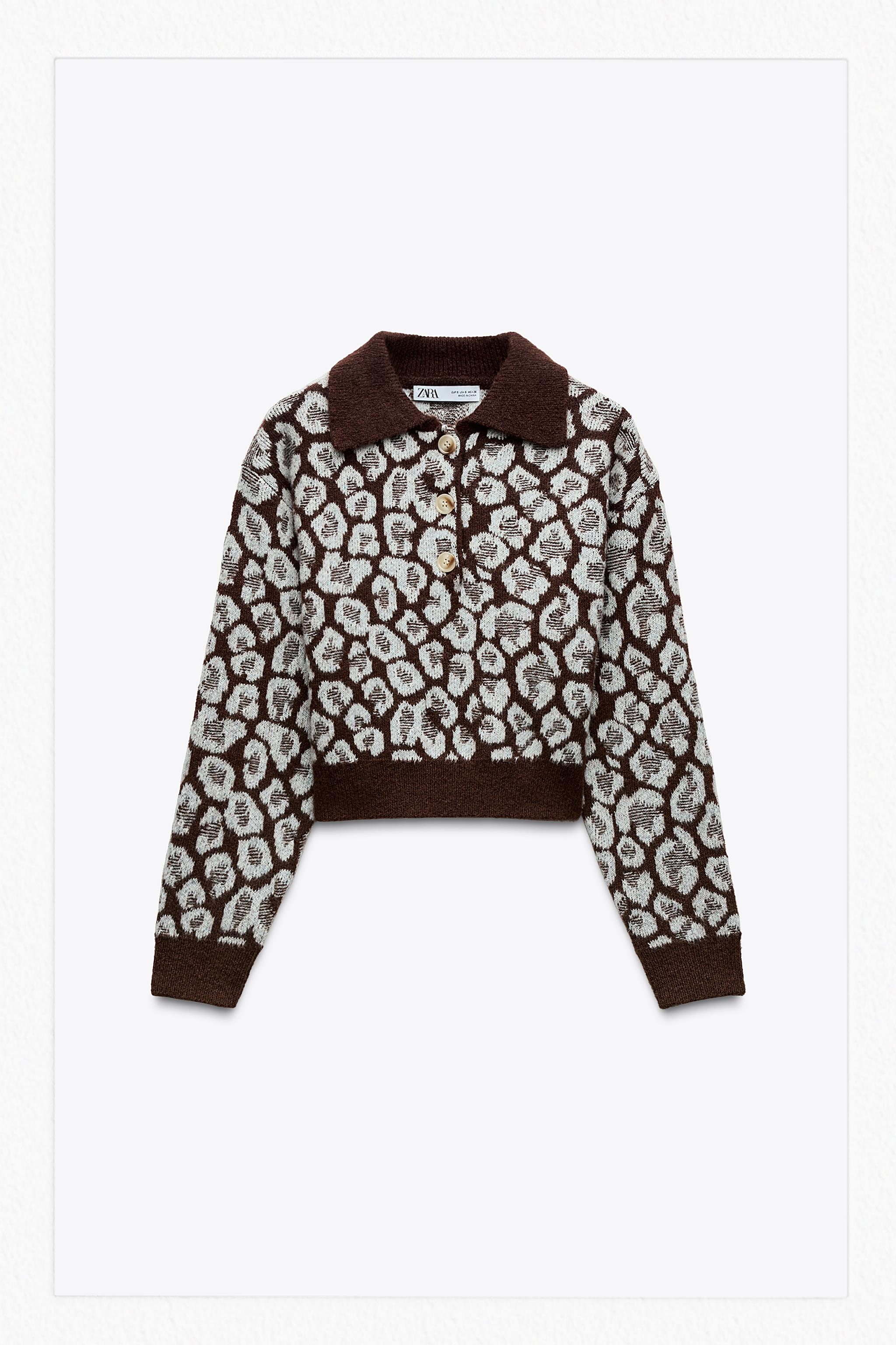 ZARA トップス　カーディガン ザラ カーディガン 5分袖 カーキ M トップス カットソー - メルカリ