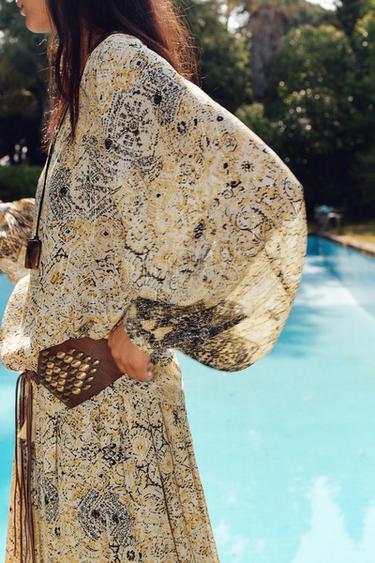 PRINTED BLOUSE WITH METALLIC THREAD - Printed by Zara - Image 3