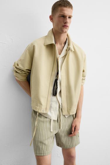 TEXTURED BERMUDA SHORTS - Light green by Zara - Image 4