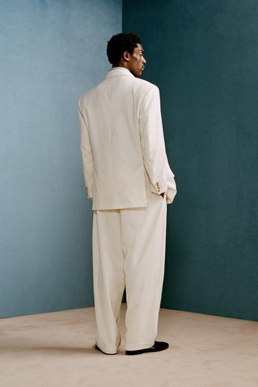 PANTALON PLISSÉ DE COSTUME WILLY CHAVARRIA X ZARA - Ivoire de Zara - Image 2