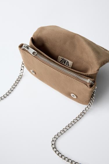 EYELET CROSSBODY BAG - Brown by Zara - Image 3