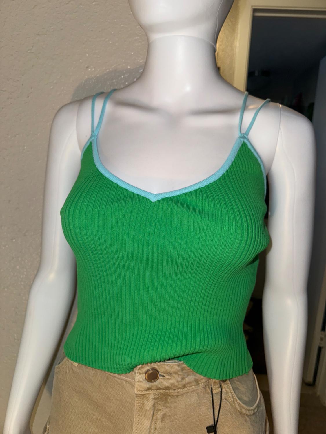 STRAPPY KNIT TOP