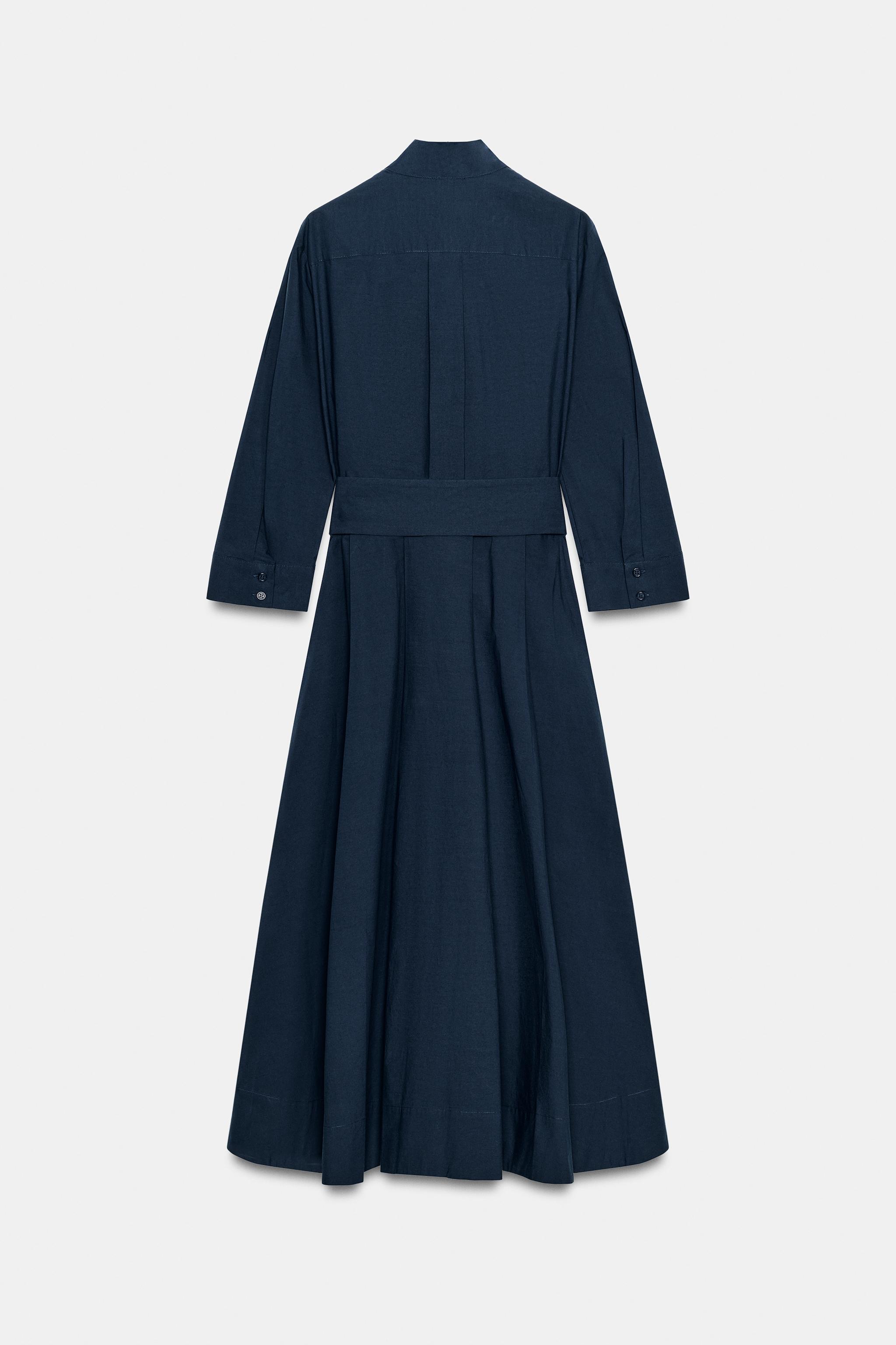 ZW COLLECTION TIED POPLIN DRESS