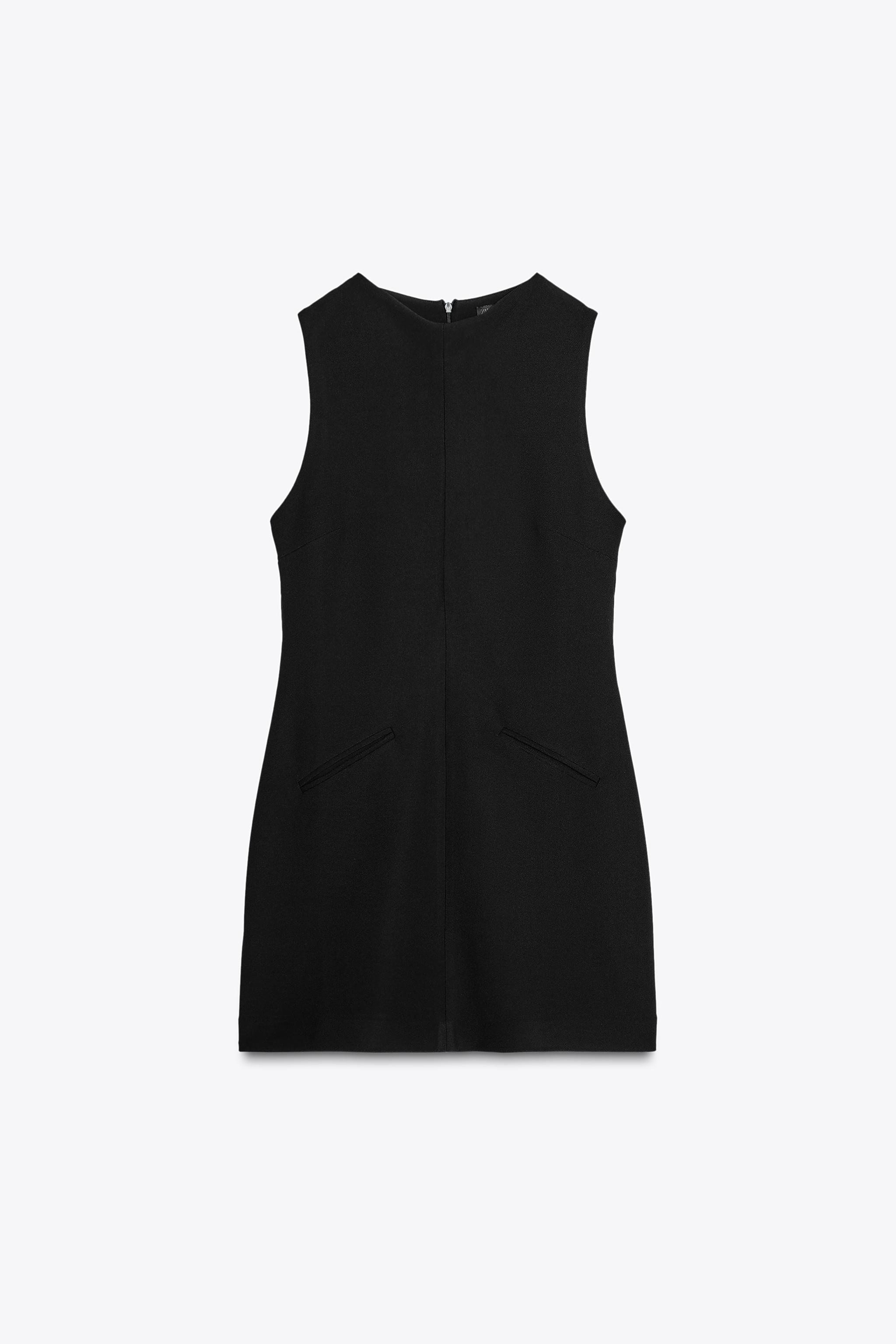 リボン付きショート丈ワンピース - ブラウン | ZARA Japan / 日本