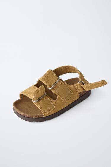 SANDALES EN CUIR - Marron de Zara - Image 2