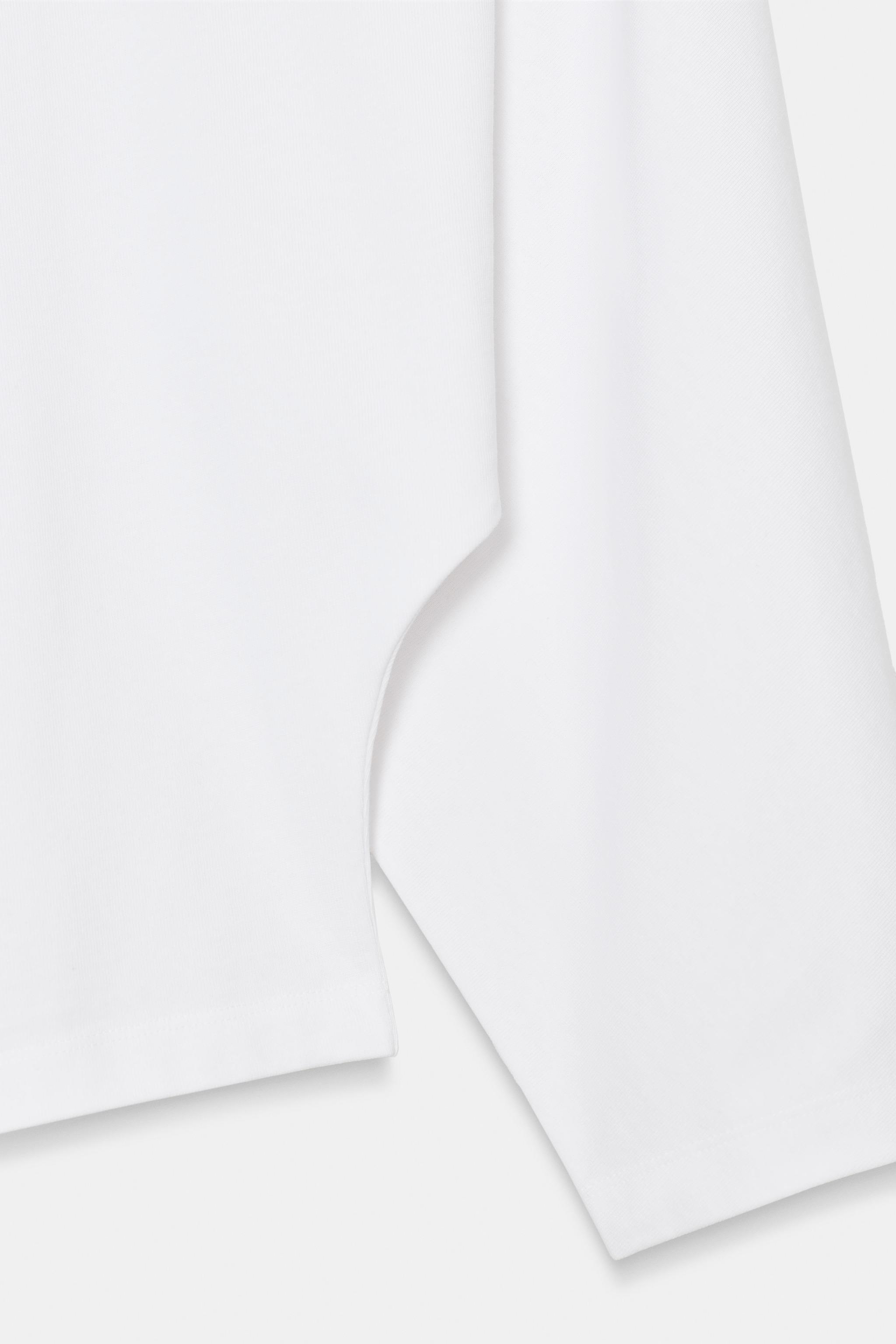 ASİMETRİK UZUN KOLLU T-SHIRT - Görsel 7