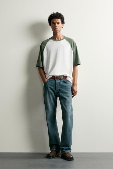 CAMISETA RELAXED FIT COLOR BLOCK - Crudo de Zara - Imagen 0