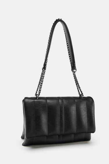 SAC BANDOULIÈRE MATELASSÉ AVEC CHARMS - Noir de Zara - Image 3