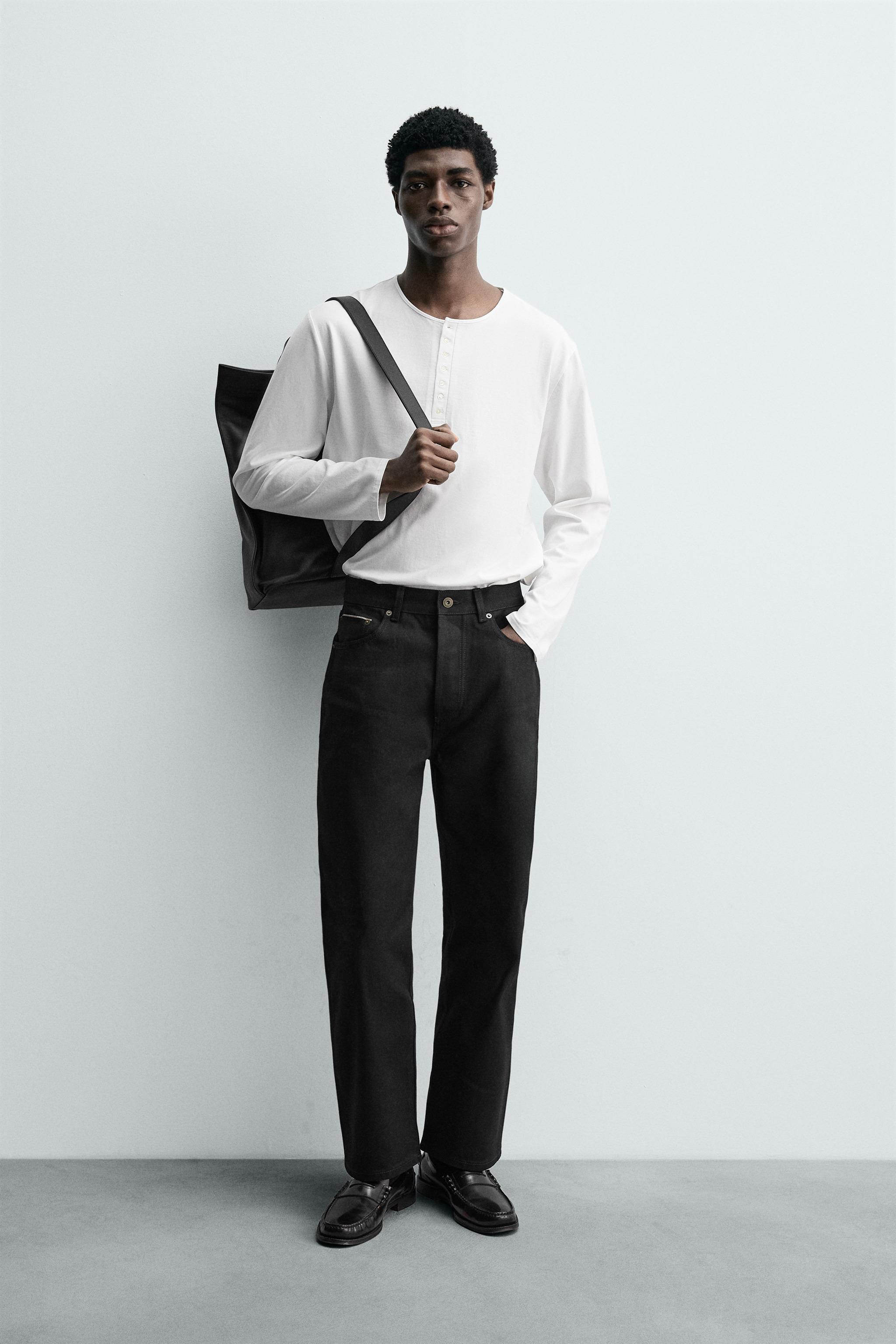 kazuki ブラック 36×30 JEANS BOCA DE SINO FIT SELVEDGE - Preto | ZARA Brasil