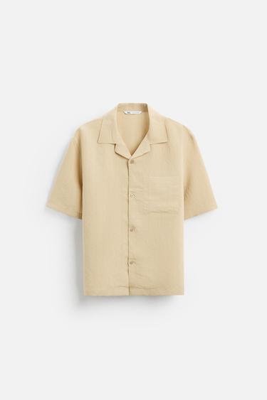 MODAL BLEND SHIRT - Sand by Zara