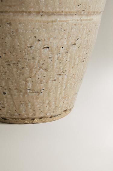 VASE HAUT EN CÉRAMIQUE - Écru de Zara - Image 2