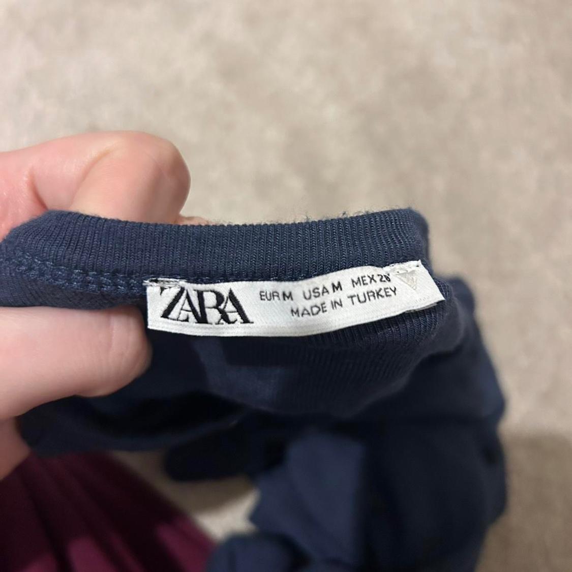 NAVY BLUE ZARA CROPPED TSHIRT - Image 5