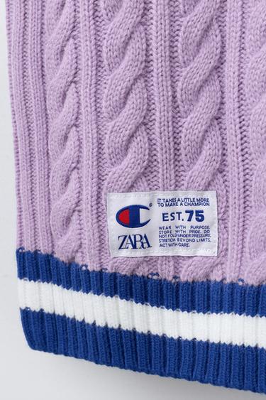 CHAMPION ® X ZARA KNIT VEST - Purple by Zara - Image 3