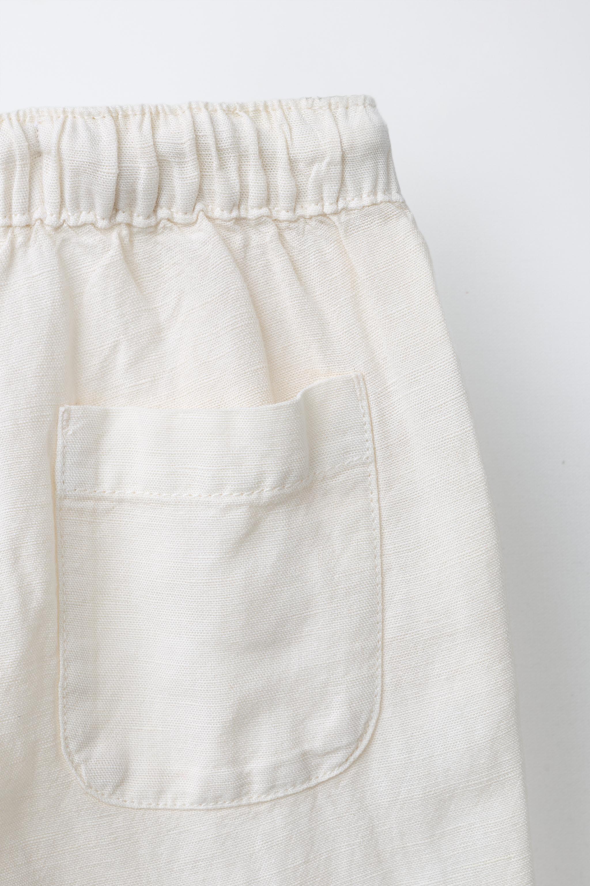 FLOWY LINEN BLEND PANTS