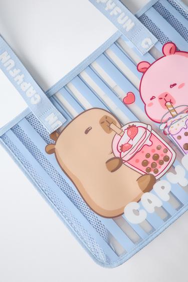 CAPYBARA CAPYFUN © TOTE BAG - Blue by Zara - Image 2