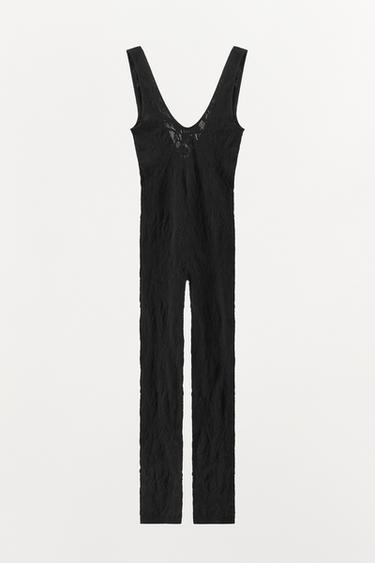 COMBINAISON SEAMLESS DENTELLE - Noir de Zara - Image 2
