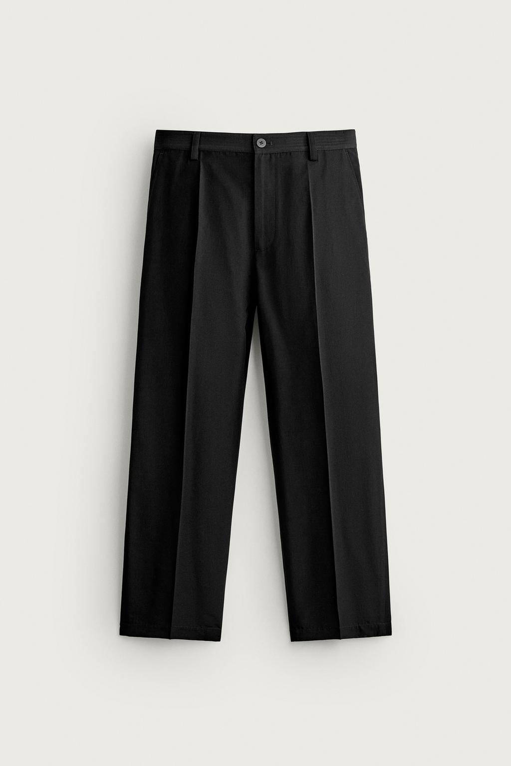 STRAIGHT-LEG TROUSERS