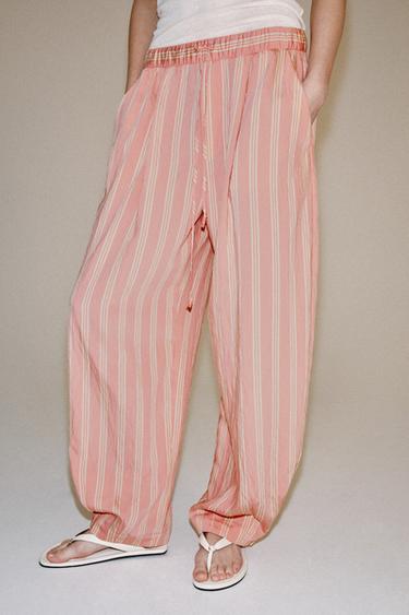 PANTALONS BOMBATXOS DE RATLLES ZW COLLECTION - Rosa / Blanc de Zara