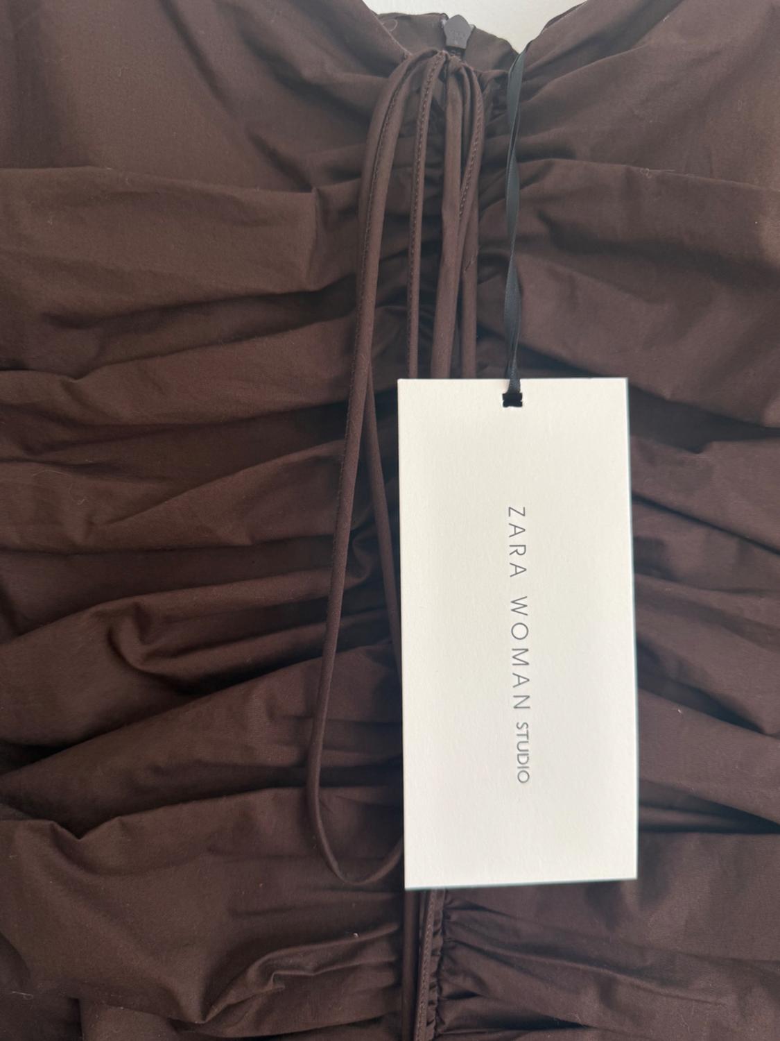 SHORT DRAPED DRESS - Image 2