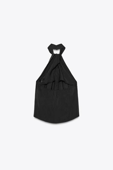 HALTER WAISTCOAT TOP - Black by Zara - Image 6