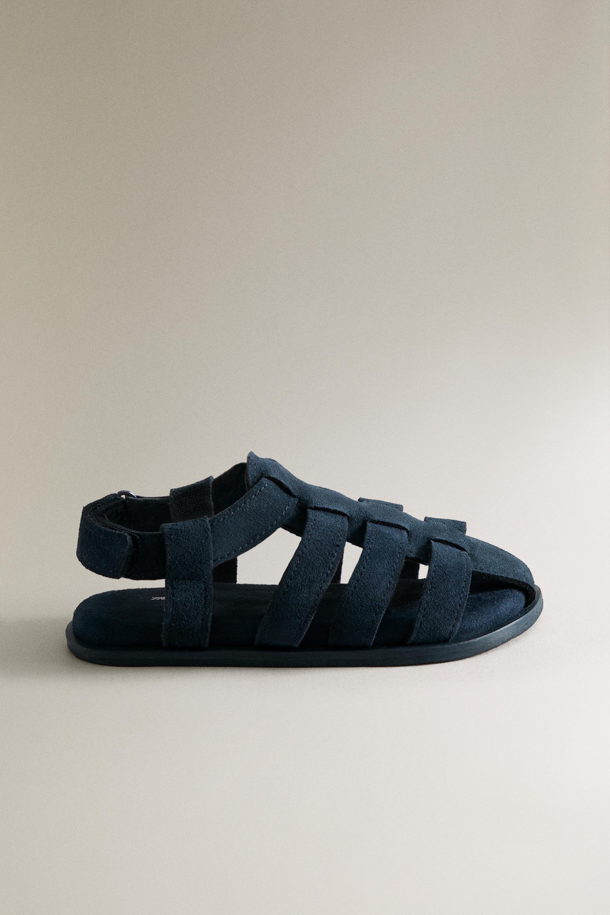 Детские сандалии Zara KIDS LEATHER CAGE SANDALS