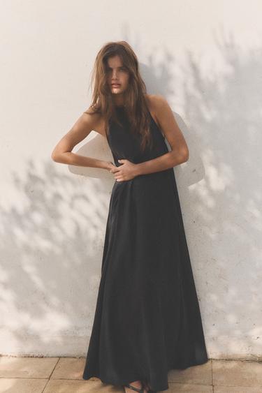 Long Black Dresses For Women | ZARA United States Long Black Dresses For Women | ZARA United States