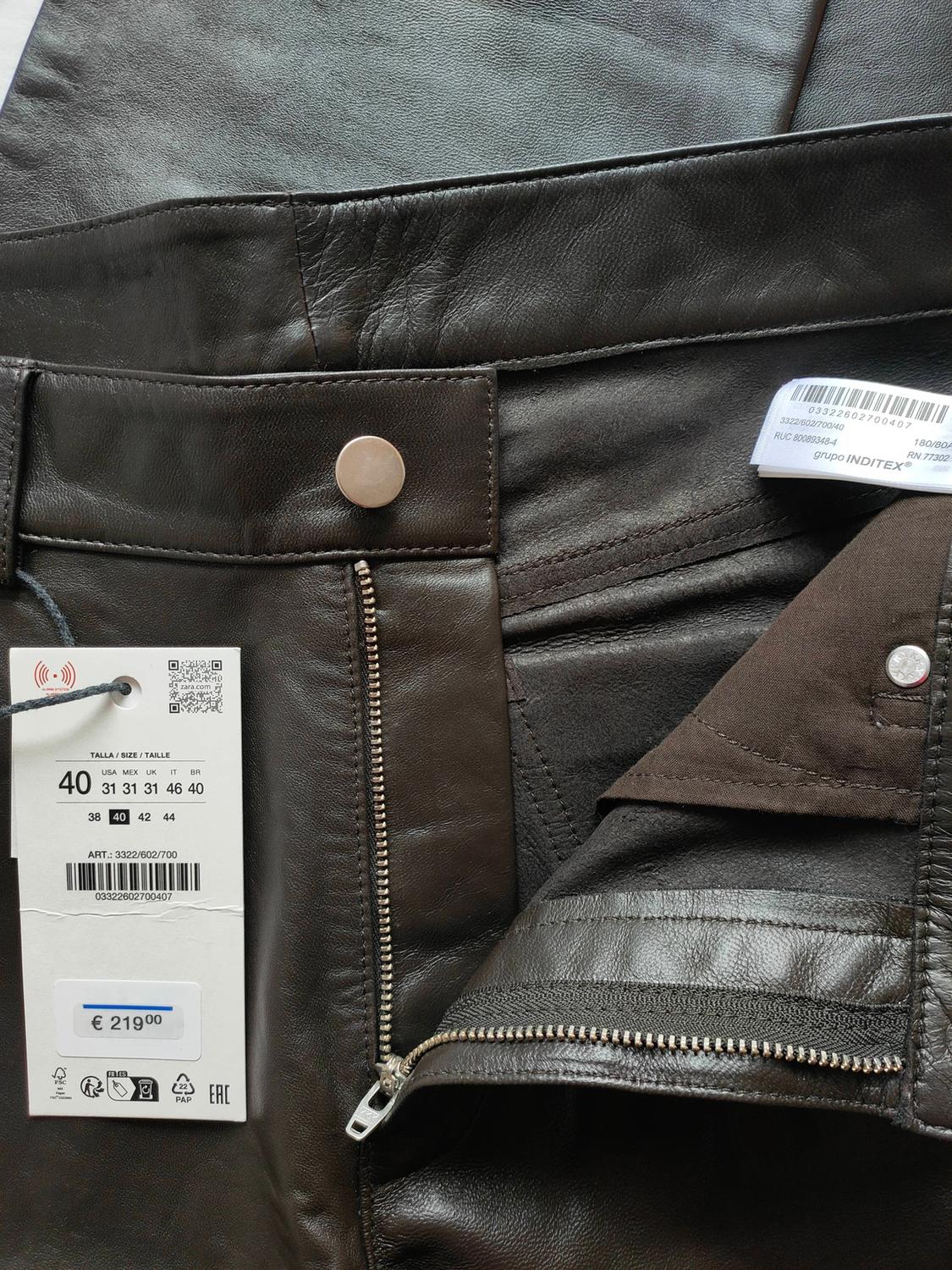 LEATHER SLIM FIT TROUSERS LUDOVIC DE SAINT SERNIN x ZARA - Image 5