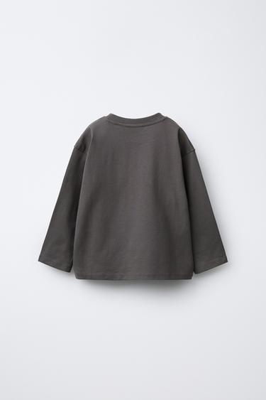 T-SHIRT IMPRIMÉ PIXELS VÉHICULE - Gris anthracite de Zara - Image 1