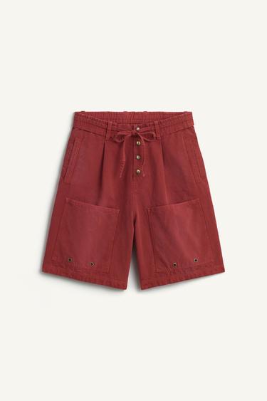 BLTD SHRT - أحمر الخاص بـ Zara