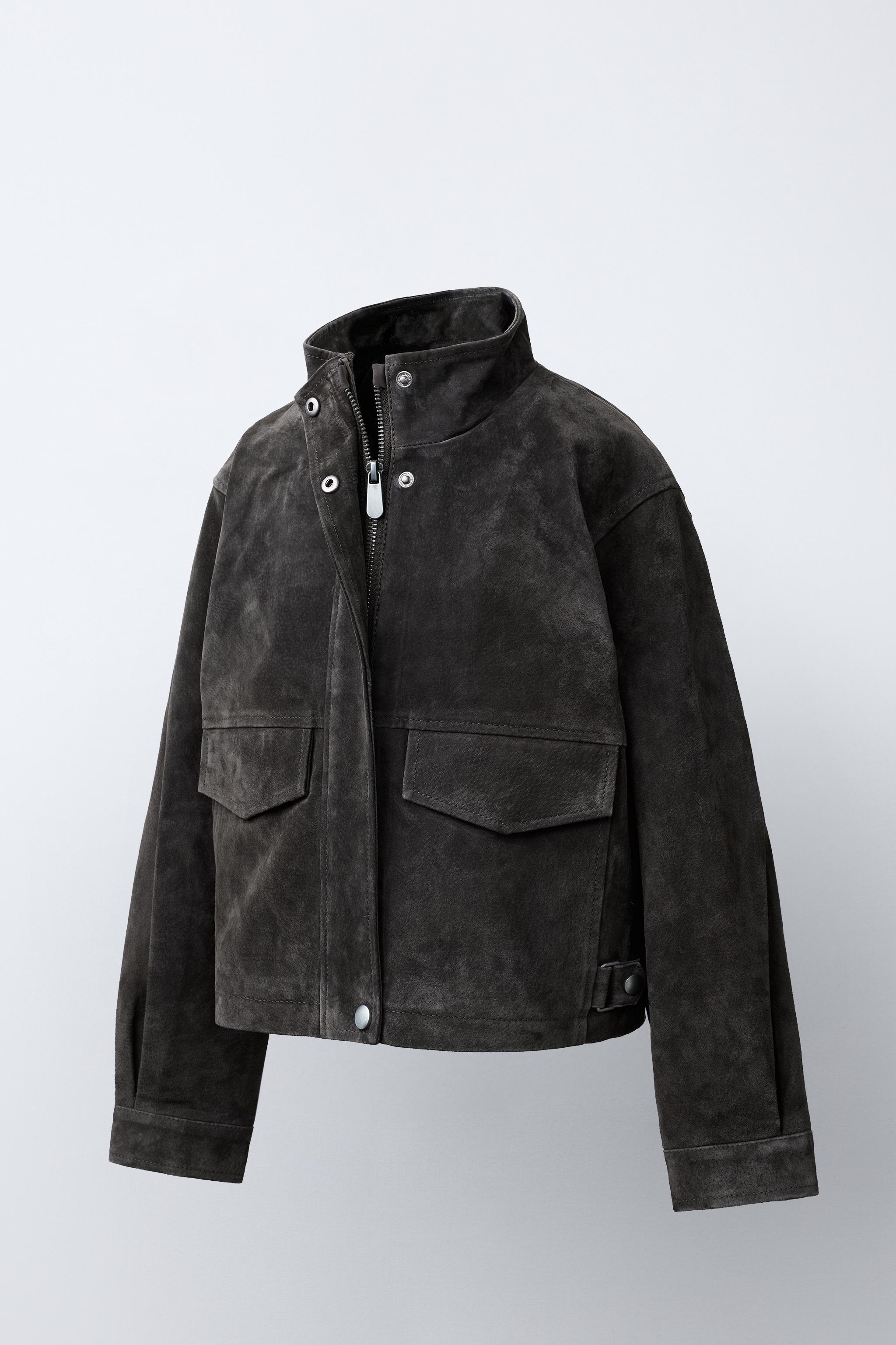 100% LEATHER JACKET WITH POCKETS