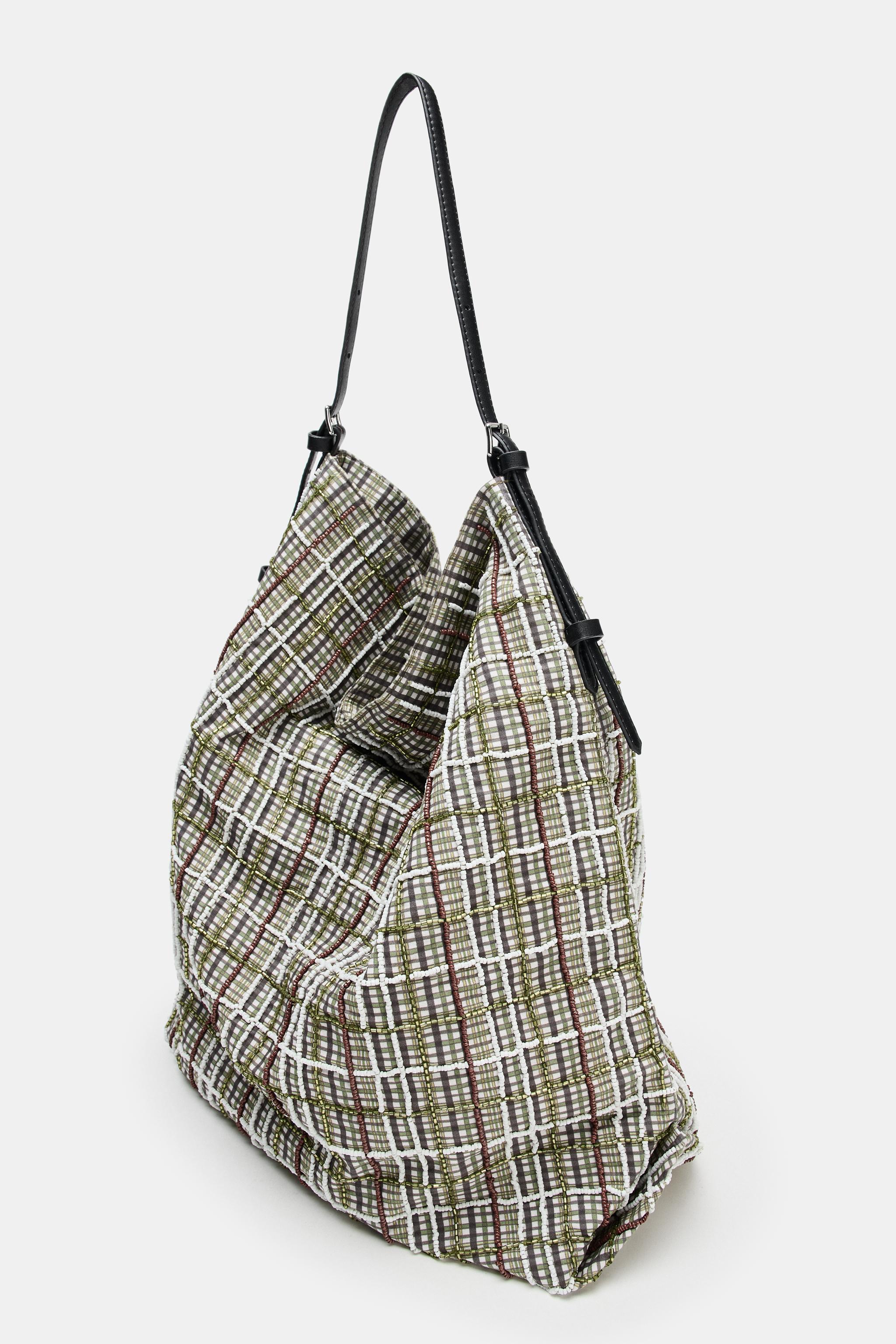 SHIMMER APPLIQUÉ SHOPPER BAG