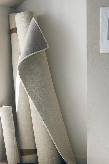 Zara SOLID WOOL RUG - Light beige