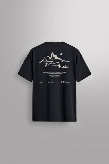 RUNNING PRINT TECHNICAL T-SHIRT - Navy blue by Zara