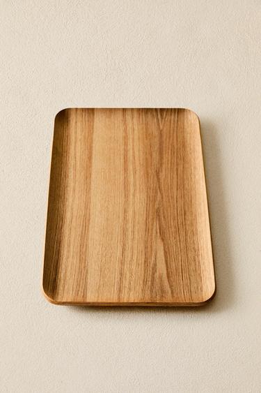 PLATEAU EN BOIS RECTANGULAIRE - Beige clair de Zara - Image 5
