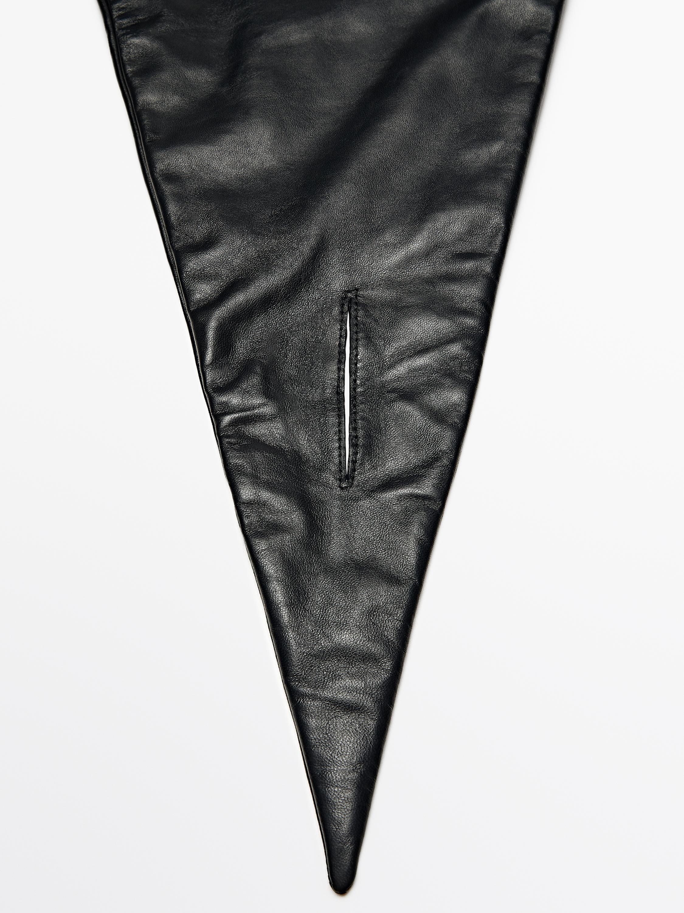 Nappa leather bandana