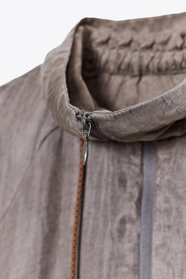 ZW COLLECTION FLOWY BOMBER JACKET - Taupe grey by Zara - Image 8