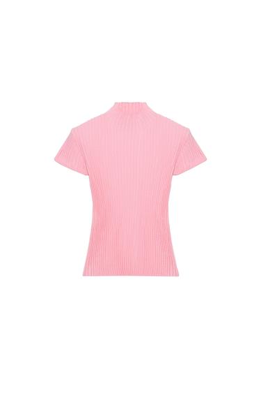 TEXTURED KNIT TOP - Pink by Zara