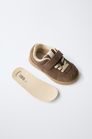 LEATHER BAREFOOT PLIMSOLLS - Chocolate by Zara - Image 3