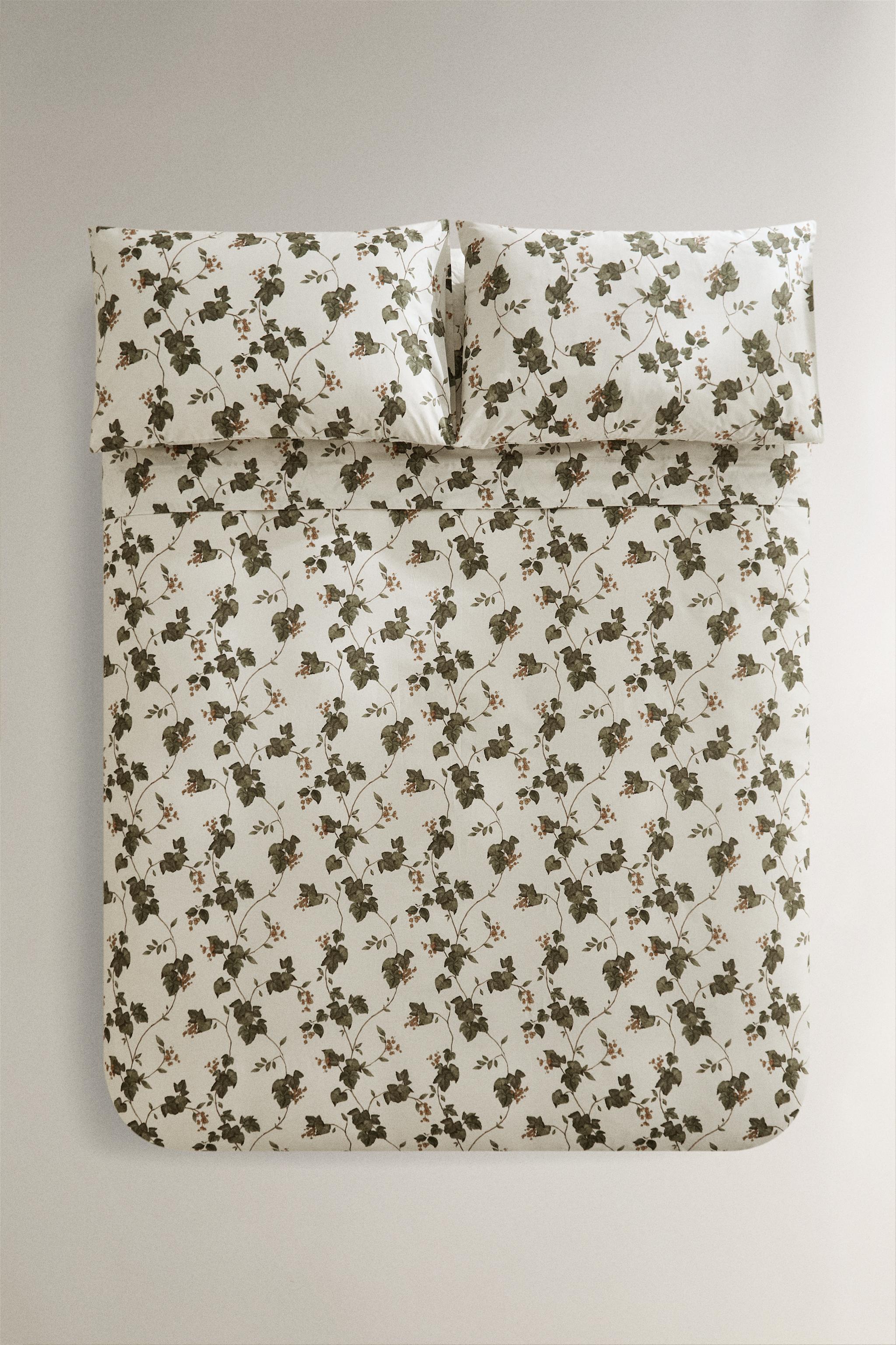 LEAF PRINT DUVET COVER